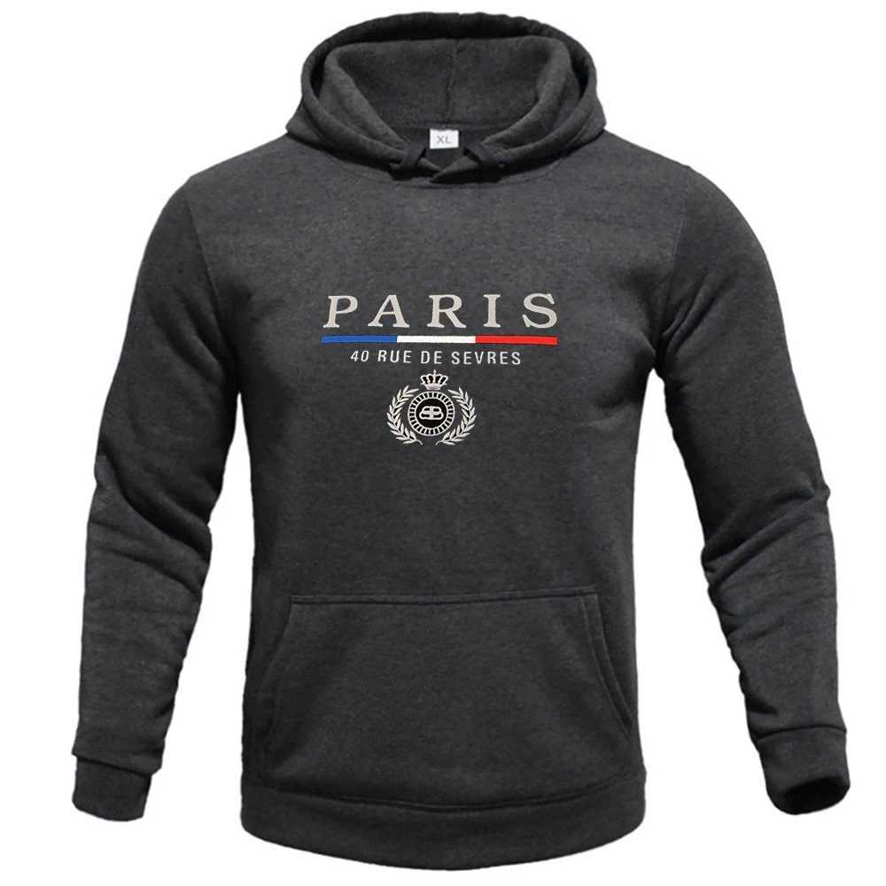 Men's Hoodies Sweatshirts "PARIS" Men's Graphic Hoodie Comfort Stretch Drawstring Fashion Hoodie Pullover Casual Loose Sport Hoodi
