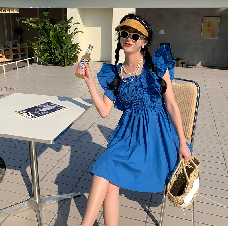 Family Matching Outfits Mum and Baby Girl Matching Smocked White Dress Mother and Daughter Cotton Ruffle Sleeve Christening Dresses Women Clothes Froc