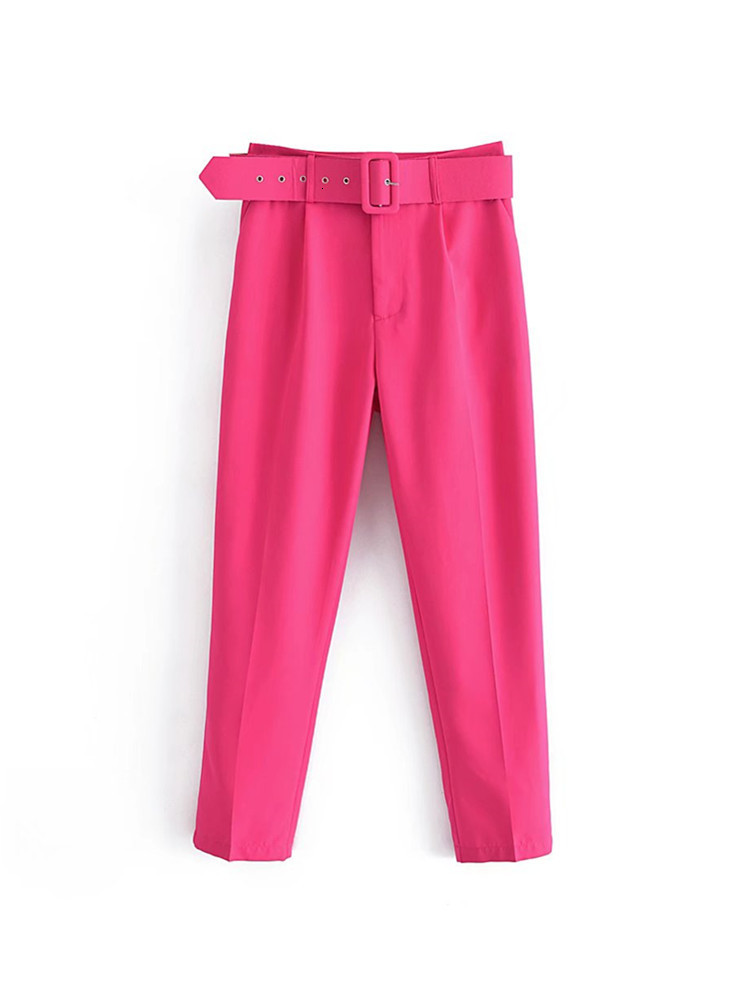 Women's Pants Capris Zevity Women Fashion Solid Colors Ankle Length Pants Chic Business Trousers Office Lady Zipper Fly Pantalones Mujer Pants P5