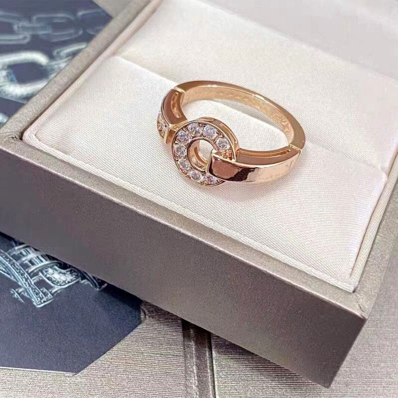 Ring designe ring Luxury Rings jewelry letter diamond design Rings Christmas Gifts fashion vintage Temperament Versatile Styles Gift Box jewelry size 5-10 very good