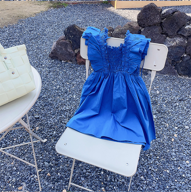 Family Matching Outfits Mum and Baby Girl Matching Smocked White Dress Mother and Daughter Cotton Ruffle Sleeve Christening Dresses Women Clothes Froc