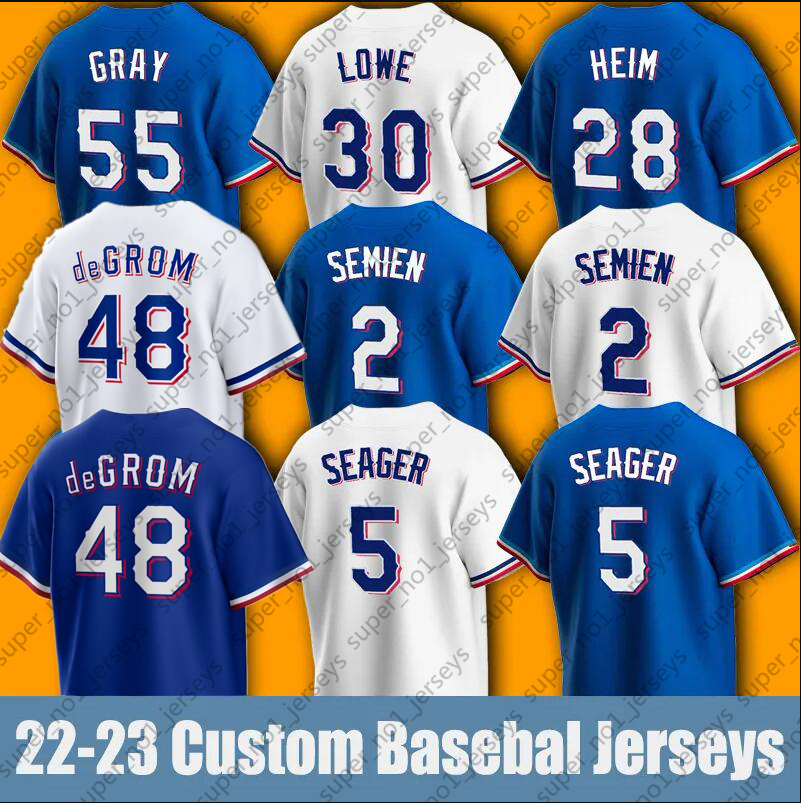 48 Jacob deGrom baseball Jersey Texa Corey Seager Marcus Semien Jon Gray Martin Perez jerseys Ranger Jonah Heim Nathaniel Lowe Brad Miller Leody Taveras Mitch Garver, Man custom jersey (yqb)
48 Jacob deGrom baseball Jersey Texa Corey Seager Marcus Semien Jon Gray Martin Perez jerseys Ranger Jonah Heim Nathaniel Lowe Brad Miller Leody Taveras Mitch Garver, Man custom jersey (yqb)