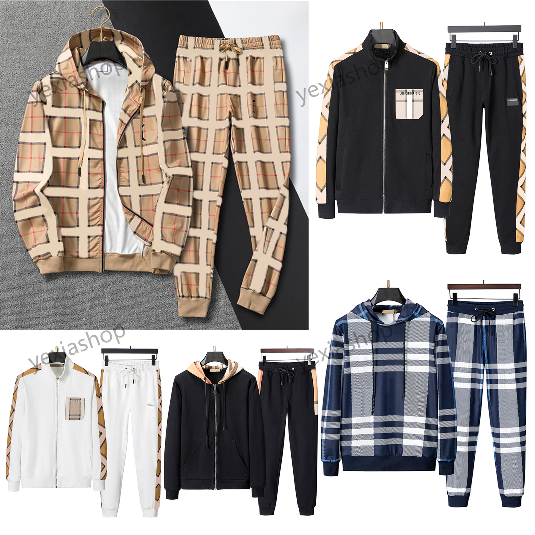 Luxury Designer Tracksuit Men High Quality Zipper Suits Men Women Hoodies Jackets Pants Fashion Sportswear Jogging Sweatshirts