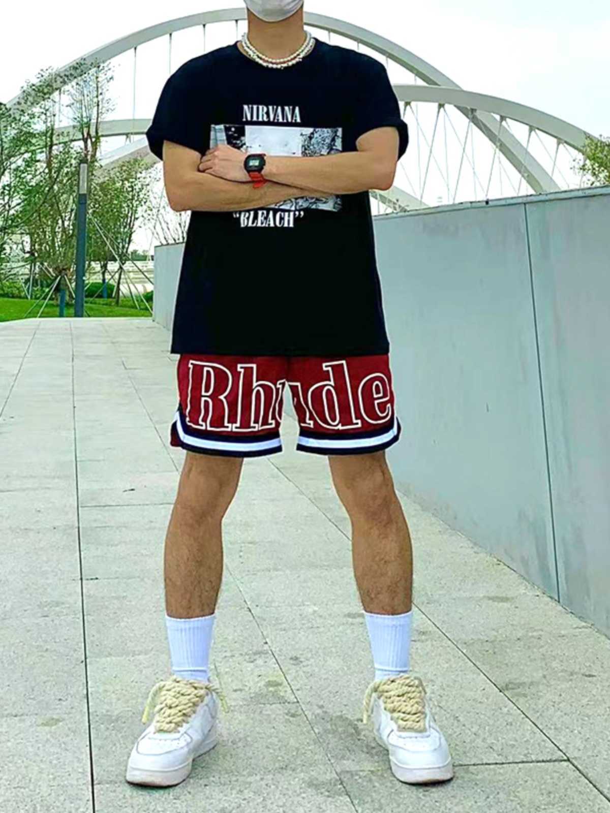 Designer Clothing Short Casual Rhude Shorts Men's Summer Street Basketball Pants Loose Quick Dried 4 Point Fitness Sports Trend Running, Blue
Designer Clothing Short Casual Rhude Shorts Men's Summer Street Basketball Pants Loose Quick Dried 4 Point Fitness Sports Trend Running, Blue