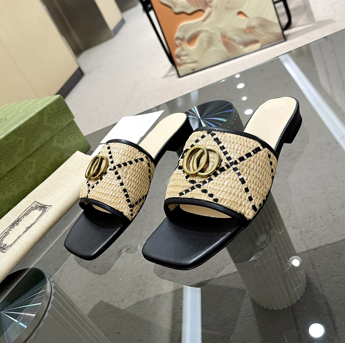 Classic High heeled sandals party fashion leather women Dance shoe designer sexy heels Suede Lady Metal Belt buckle Thick Heel Woman shoes Large size 35-42
