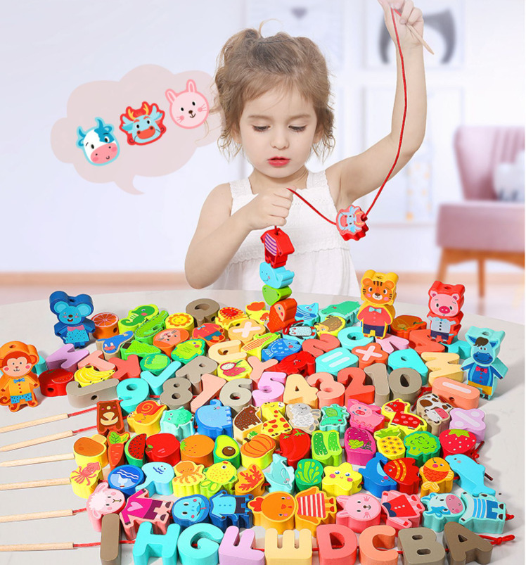 Infants and young children beaded and threaded rope puzzle concentration training building blocks toy baby 1-2 years old 3 boys and girls 4
Infants and young children beaded and threaded rope puzzle concentration training building blocks toy baby 1-2 years old 3 boys and girls 4