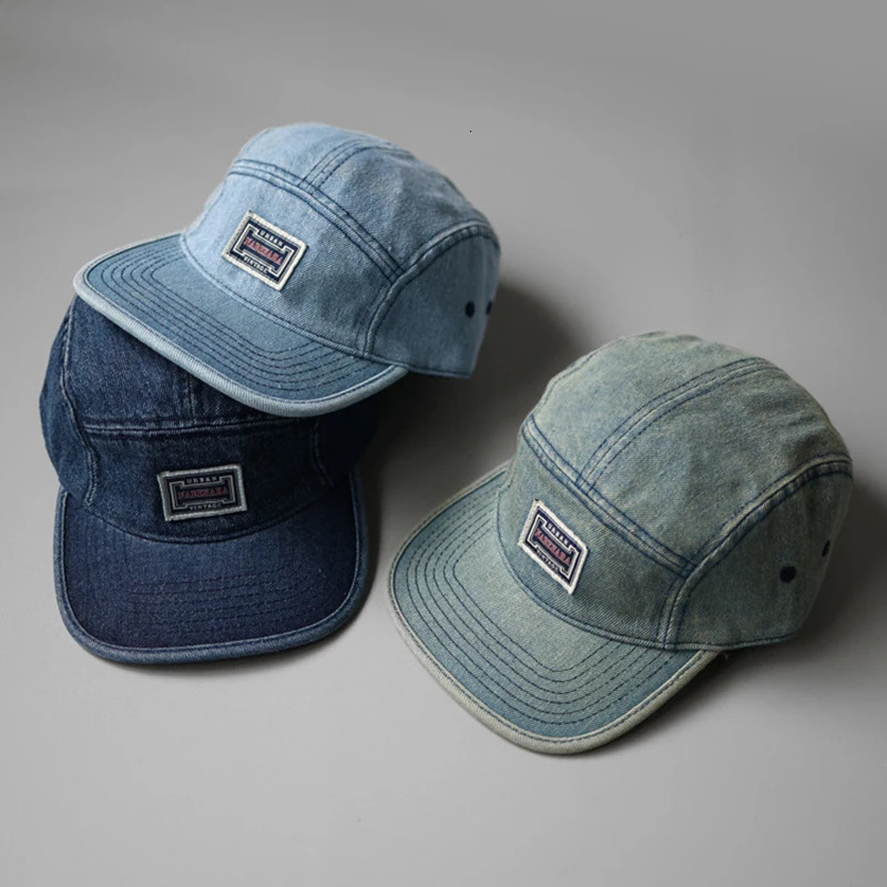 Ball Caps Ins Denim Jeans 5 Panel Baseball Cap Eindhoven Mens Women Caja Misteriosa Beisbol Black Icon Hip Hop Hats 231120