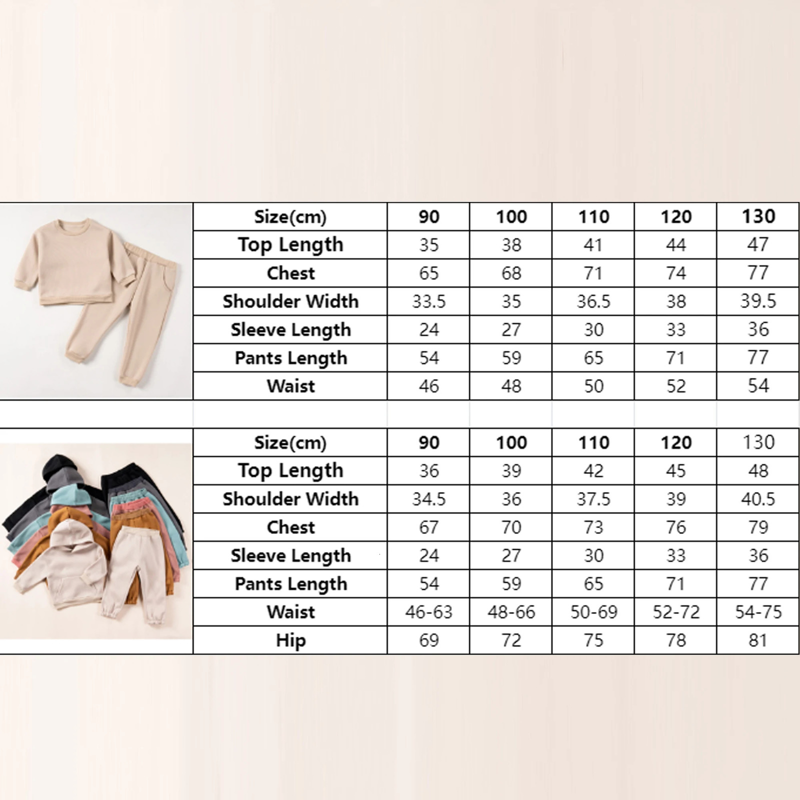 Clothing Sets Kids Sweatsuit Winter Fleece Casual Tracksuits Clothes 1 6Y Hoodies Matching Sweatpants Fall Outfits 231120