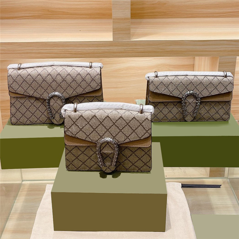 Handbag Luxury Designers Bags Shoulder Flap Crossbody Chain Bag Wallets Totes Double Letters Tiger Head Beads Chains Hasp Square Purse Small Medium Large With Box
Handbag Luxury Designers Bags Shoulder Flap Crossbody Chain Bag Wallets Totes Double Letters Tiger Head Beads Chains Hasp Square Purse Small Medium Large With Box