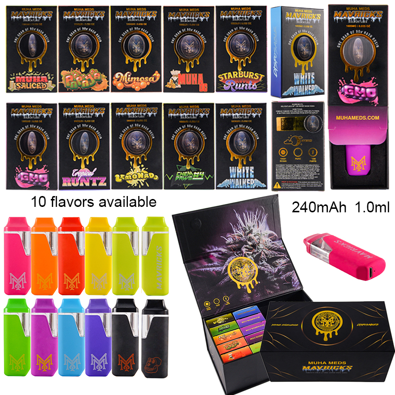 Muha Meds Mavricks Disposable Vape Pen Starter Kit 1ml Rechargeable 240mAh Battery Oil Cart Micro USB Charger For Dabbing Pen Vappers Muhameds Bar E Cigarettes
Muha Meds Mavricks Disposable Vape Pen Starter Kit 1ml Rechargeable 240mAh Battery Oil Cart Micro USB Charger For Dabbing Pen Vappers Muhameds Bar E Cigarettes