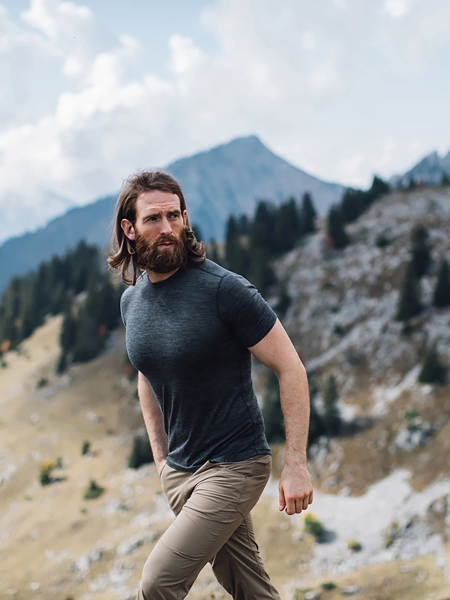 Men's T-Shirts 100% Wool T-Shirt Men Short Sleeve Merino Shirts Sport Lightweight Base Layer Hiking Tshirt Soft Breathable Undershirt 230420 45