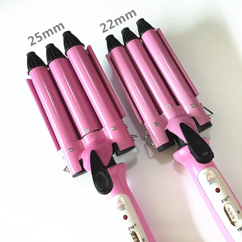 Curling Irons Professional Curling Iron Ceramic Triple Barrel Hair Styler Hair Waver Styling Tools 110-220V Hair Curler Electric Curling 231120
