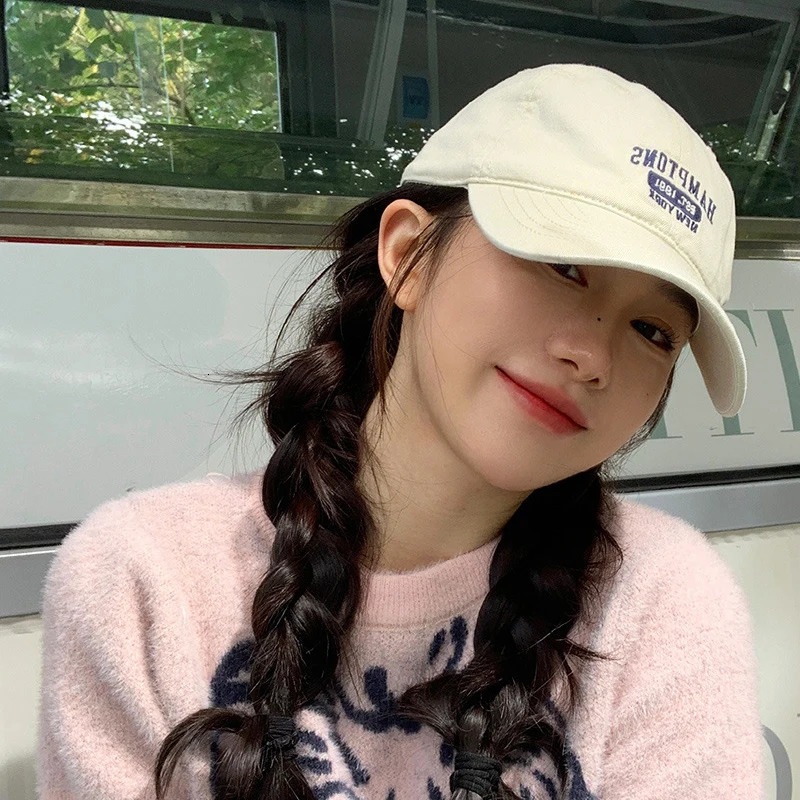 Ball Caps Letter Embroidery Women Baseball Hat Solid Color Fashion Casual Peaked Cap Cotton Hats Sun Visors Girl Bonnet Casquette 231120