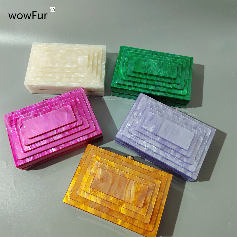 Evening Bags Trendy Brand Women Handbags Green Beige Acrylic Luxury Party Bag Woman Casual Cute Box Mini Clutch Purse Wallet 230421, Purple
Evening Bags Trendy Brand Women Handbags Green Beige Acrylic Luxury Party Bag Woman Casual Cute Box Mini Clutch Purse Wallet 230421, Purple
