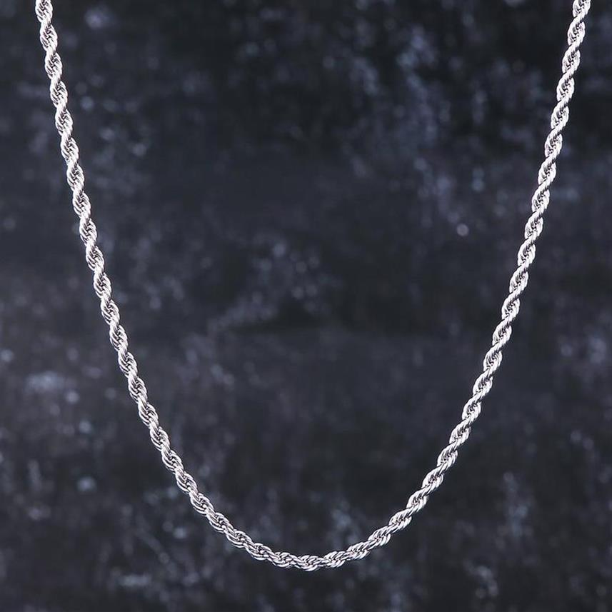 Chains White Gold ed Rope Chain Necklace Singaporean Venetian For Men And Women 3mm Hip Hop Jewelry CultureChains194A
Chains White Gold ed Rope Chain Necklace Singaporean Venetian For Men And Women 3mm Hip Hop Jewelry CultureChains194A