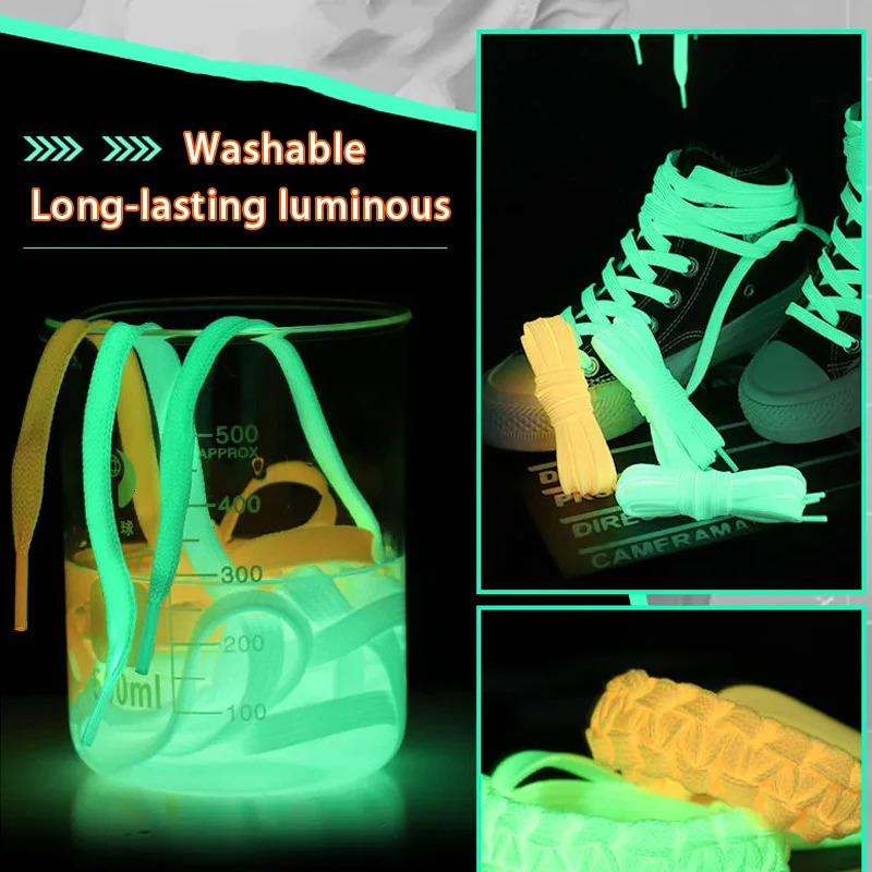 Shoe Parts Accessories 1 pair of shoes luminous sports accessories elastic lace shoelaces childrens 231121