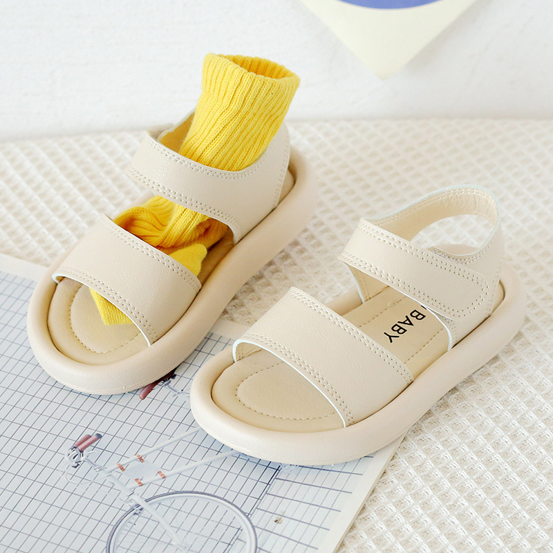 Sandals Summer Children Sandals Baby Pure Color Candy Color Sandals Boys Girls Fashion Breathable Beach Sandals 230421
