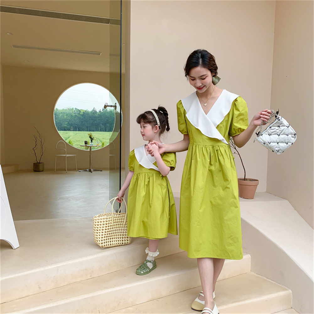 Family Matching Outfits Family Matching Outfits Spring Summer Dress Baby Girl Dress Girl Dress Women Dress Mother Daughter Look Clothes 230421