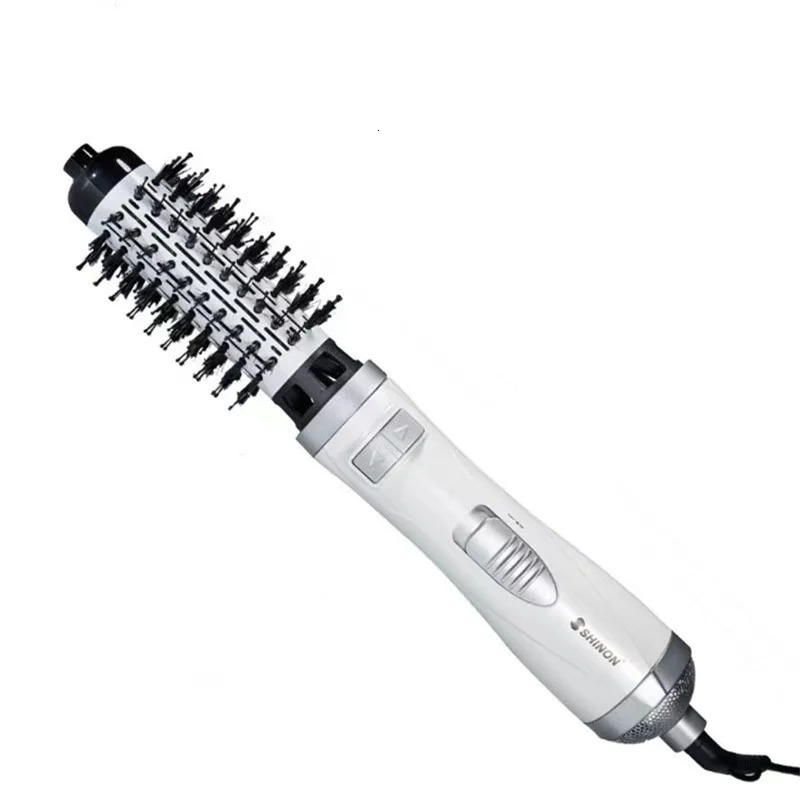 Curling Irons 3 in 1 Rotating Electric Hair Straightener Brush Hair Curler Hair Dryer Brush Air Comb Negative Ion Hair-Air Brushes 231120