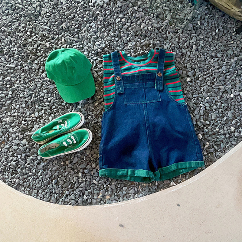 Family Matching Outfits Mom And Daughter Son Matching Clothes Sets Mother Baby Jumpsuit Combination Women's Summer Overalls Girls Boys Clothing O