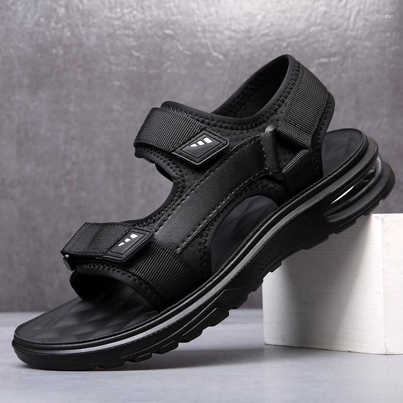 Sandals Brand Summer Men Genuine Leather Slippers Gladiator Beach Soft Comfortable Cushion Outdoors Wading Shoes, Black
Sandals Brand Summer Men Genuine Leather Slippers Gladiator Beach Soft Comfortable Cushion Outdoors Wading Shoes, Black