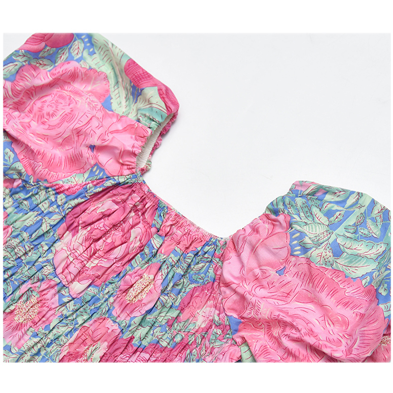 Family Matching Outfits Summer Flower Family Matching Clothes Family Look Mom and Daughter Dress Kids Outfits Baby Girl Dresses Floral Beach Korean 23