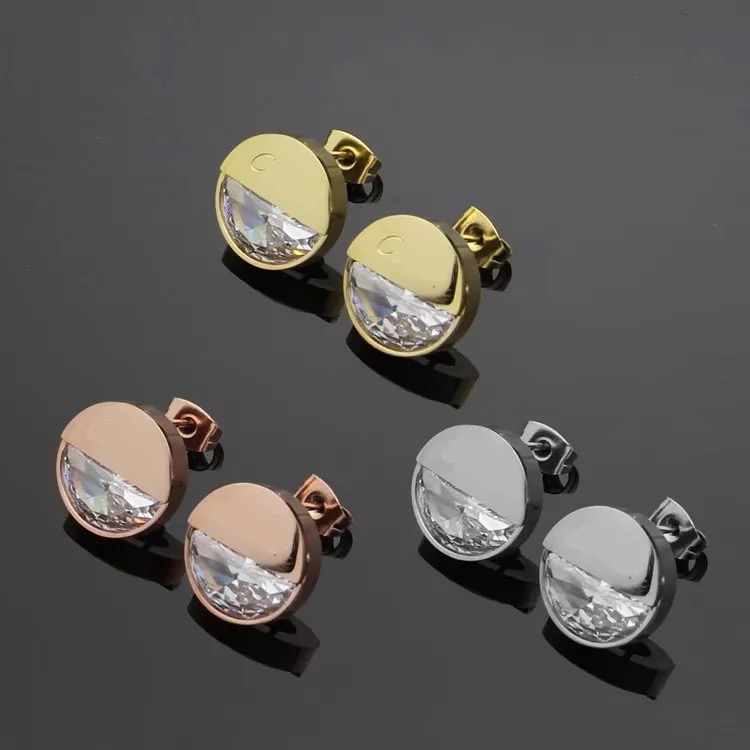 Top Quality Titanium Steel Women Designer Stud Luxurious Styles White Cubic Zirconia Couple Earrings For Lady Wedding Hoop Party Gifts
Top Quality Titanium Steel Women Designer Stud Luxurious Styles White Cubic Zirconia Couple Earrings For Lady Wedding Hoop Party Gifts