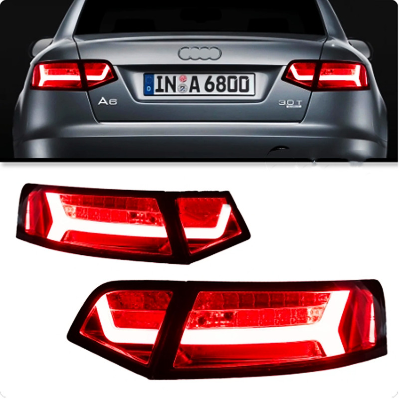Car Modified Taillight For AUDI A6 C6 2008-2012 C7 Styling LED Running Lights Sequential Signal Rear Brake Taillights