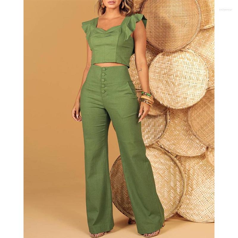 Women's Two Piece Pants Two-piece Set Women's Top