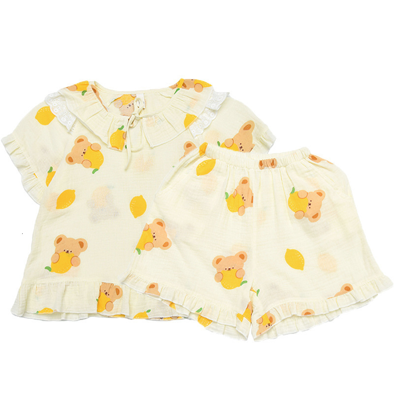 Family Matching Outfits Parent-child Summer Pajamas Sets Mother and Daughter Matching Sleepwear Women's Coming-Home Outfit Mom and Me Clothes Nig