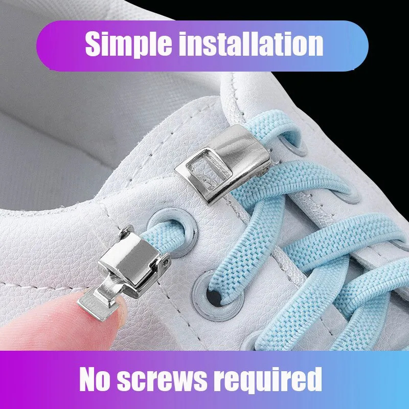Shoe Parts Accessories Children adults elastic cross buckle shoelace 1 pair without tie adult wide childrens sports shoe lock 231121