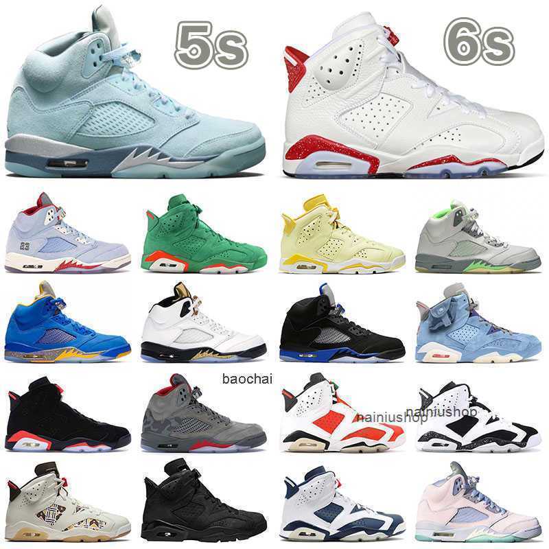 2026 Designer 5s suede blue 6s oreo red Casual shoes big size eur 46 47 mens outdoor walking hiking sports sneakers camo grey black cats unc