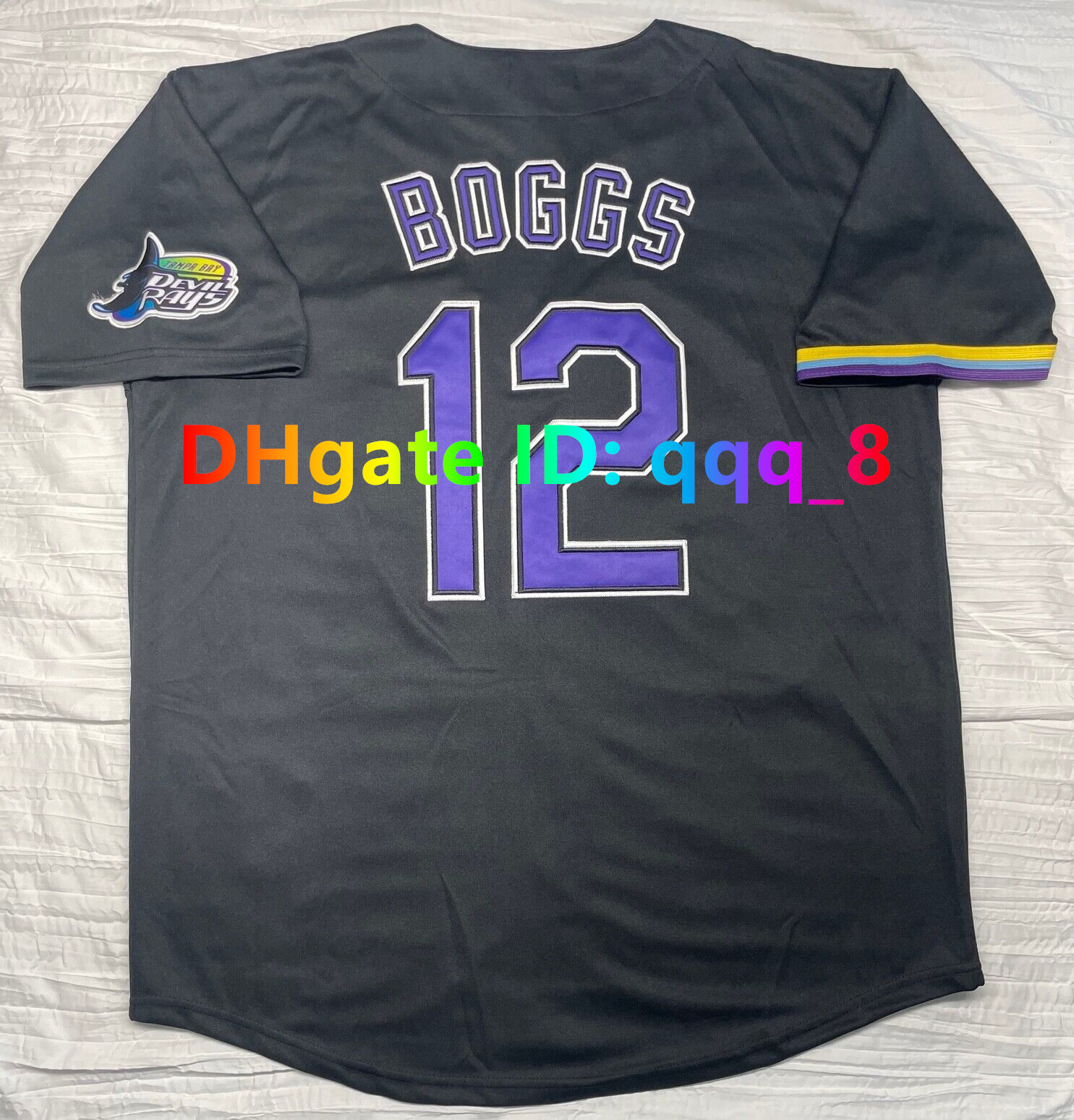 Wade Boggs Jose Canseco Vintage Devil Rays Baseball Jersey Randy Arozarena Evan Longoria Wander Franco Fred McGriff Carl Crawford Dwight Gooden Yandy 