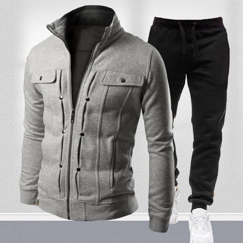Gym Clothing Dressing Temperament Stand Collar Coat Drawstring Trousers For Working, Black
Gym Clothing Dressing Temperament Stand Collar Coat Drawstring Trousers For Working, Black