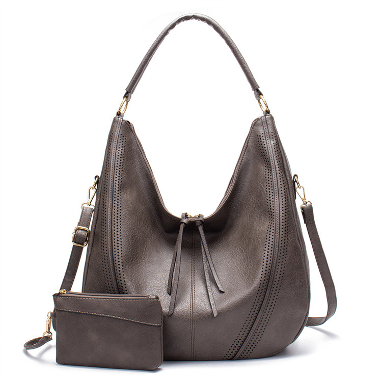 Versatile shoulder bag fashionable women's bag tassel 2-piece handbag