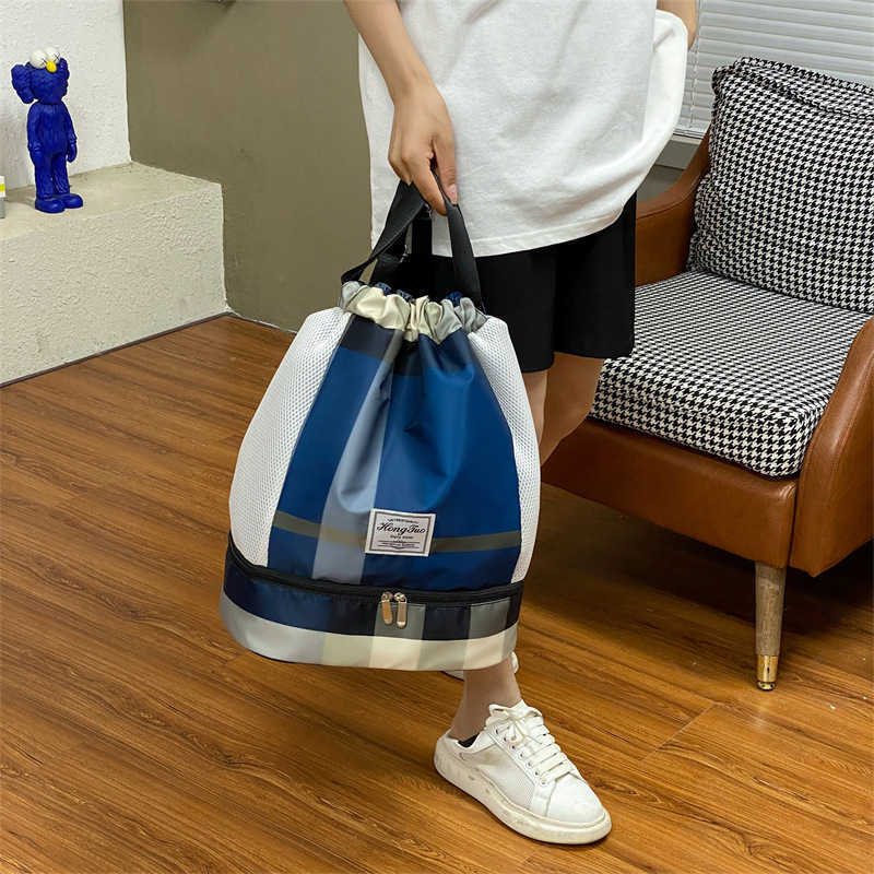 Fitness Bag Dry and Wet Separation Swimming Bag Waterproof Beach Storage Sports Equipment Backpack Women Small Bag Swimming Bag Portable Women 230313