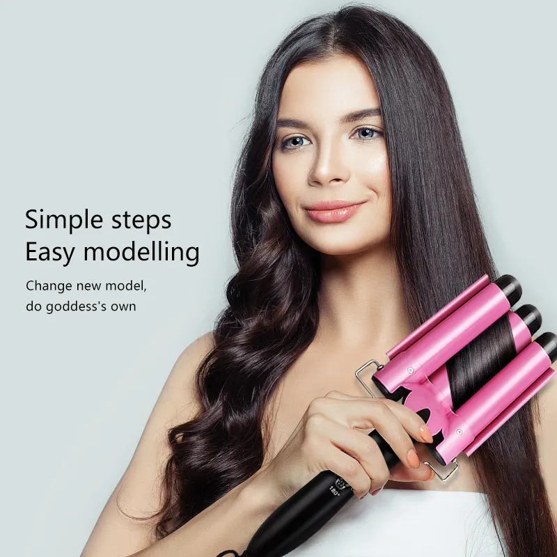 Curling Irons Hair Curling Iron Ceramic Professional Triple Barrel Hair Curler Egg Roll Hair Styling Tools Hair Styler Wand Curler Irons 231120