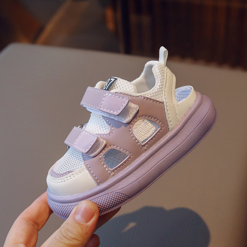 Sandals Summer Children Sandals Girls Fashion Breathable Sports Shoes Boys Cool Beach Sandals Baby Cute Hollow Shoes 230421