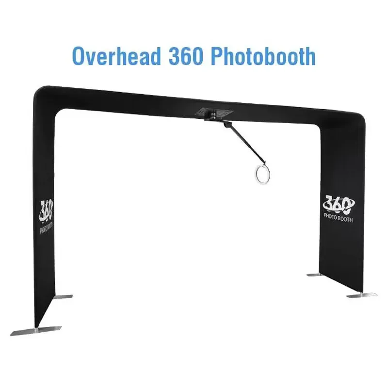 Overhead Automatic 360 SPINNER, Top 360 PHOTO BOOTH with Flight Case, 360 Video