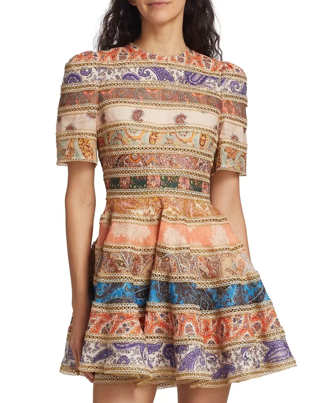 Casual Dresses 2023 Australian designer designed linen patchwork short sleeved mini dress, Multi
Casual Dresses 2023 Australian designer designed linen patchwork short sleeved mini dress, Multi