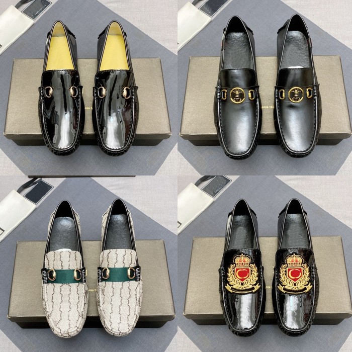 New Men Dress Shoes Classic Cowhide Loafers Metal Buckle Flat shoes Mules Princetown Mens Brand Trample Lazy Slides Loafers size 38-45
New Men Dress Shoes Classic Cowhide Loafers Metal Buckle Flat shoes Mules Princetown Mens Brand Trample Lazy Slides Loafers size 38-45