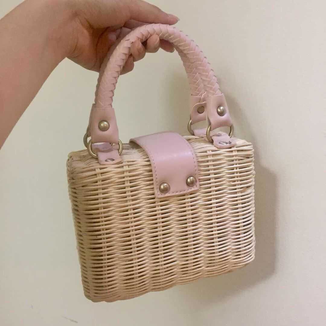 Evening Bags Bohemian Wicker Rattan Bag Handbags Summer Woven for Women 2023 Travel Beach Bag Shoulder Crossbody Bags Purse Clutch J230420