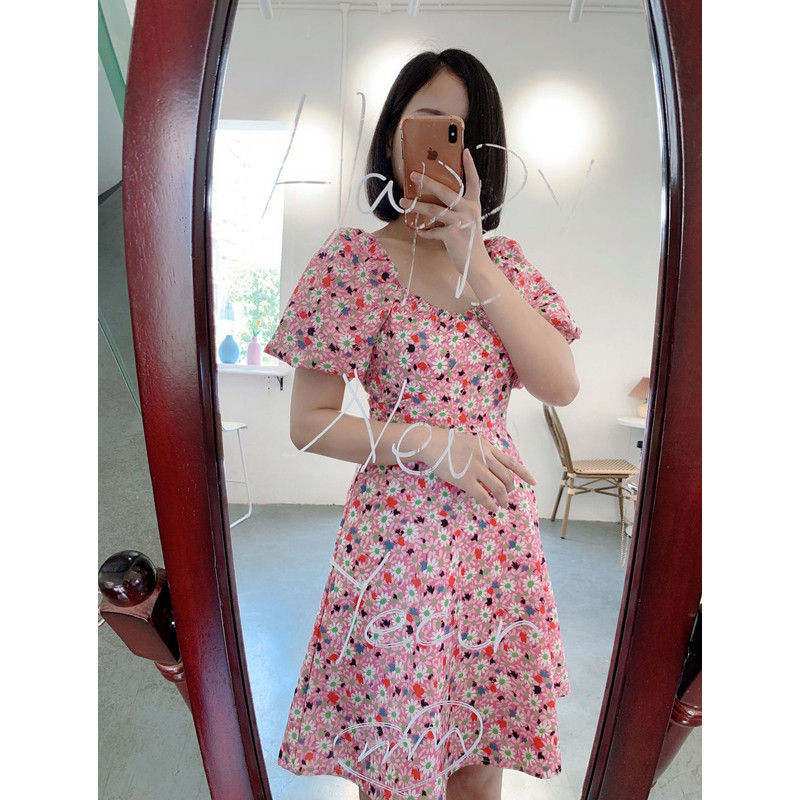 Family Matching Outfits Summer Mom and Daughter Dresses Floral Family Matching Clothes Mum and Baby Girl Clothing Summer Women Short Sleeve Dress 2304