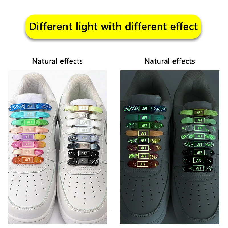 Shoe Parts Accessories Luminous shoes AF1 luminous flat sole shoelaces and shoe decorations used for sports dance party accessories 231121