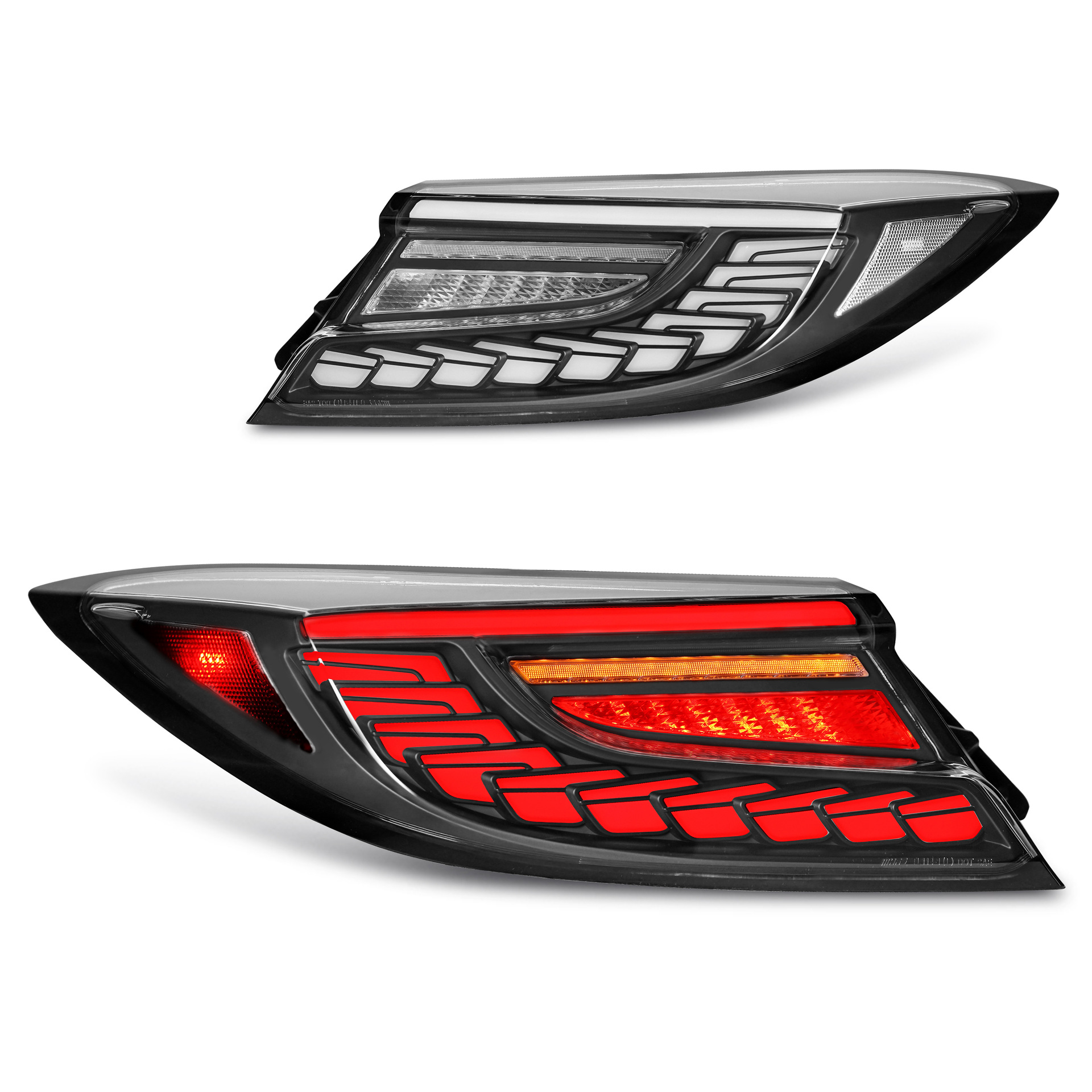 Car Tuning Tail Lights For Subaru BRZ LED Taillight 20 21-2023 Toyota GR86 Brake Reverse Dragon Scale Style Lights