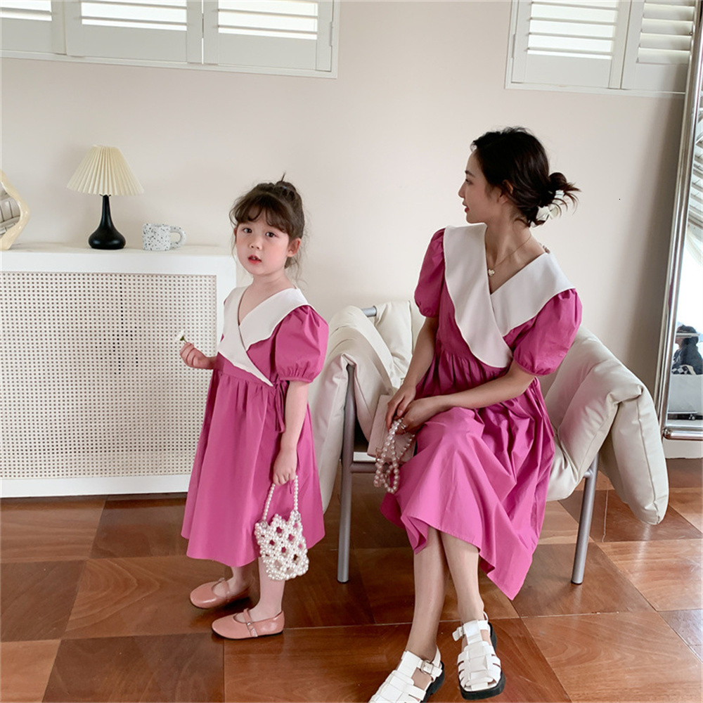 Family Matching Outfits Family Matching Outfits Spring Summer Dress Baby Girl Dress Girl Dress Women Dress Mother Daughter Look Clothes 230421
