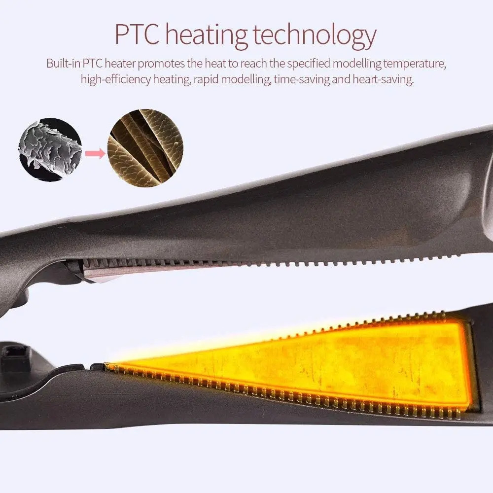 Hair Straighteners Hair Curler Hair Straightener 2 in 1 Professional Hair Curling Irons 3D Concave and Convex Plate Dual Voltage Flat Iron 231120