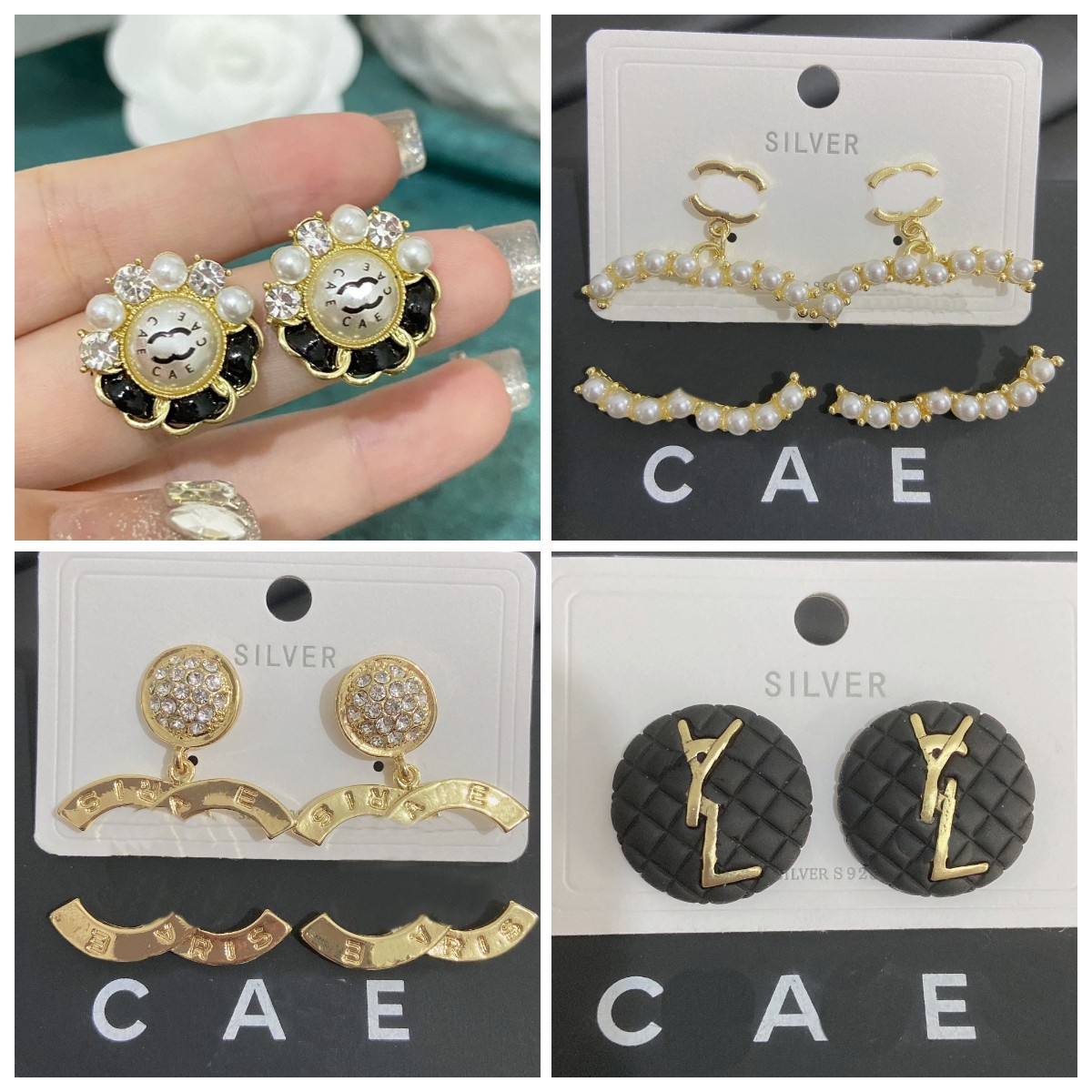Designer Diamond Letter dangle Earrings Luxury Brand Pearl Stud Earrings Wedding Party Family Gifts Earrings Spring New Style 18K Gold Jewelry Wholesale
Designer Diamond Letter dangle Earrings Luxury Brand Pearl Stud Earrings Wedding Party Family Gifts Earrings Spring New Style 18K Gold Jewelry Wholesale
