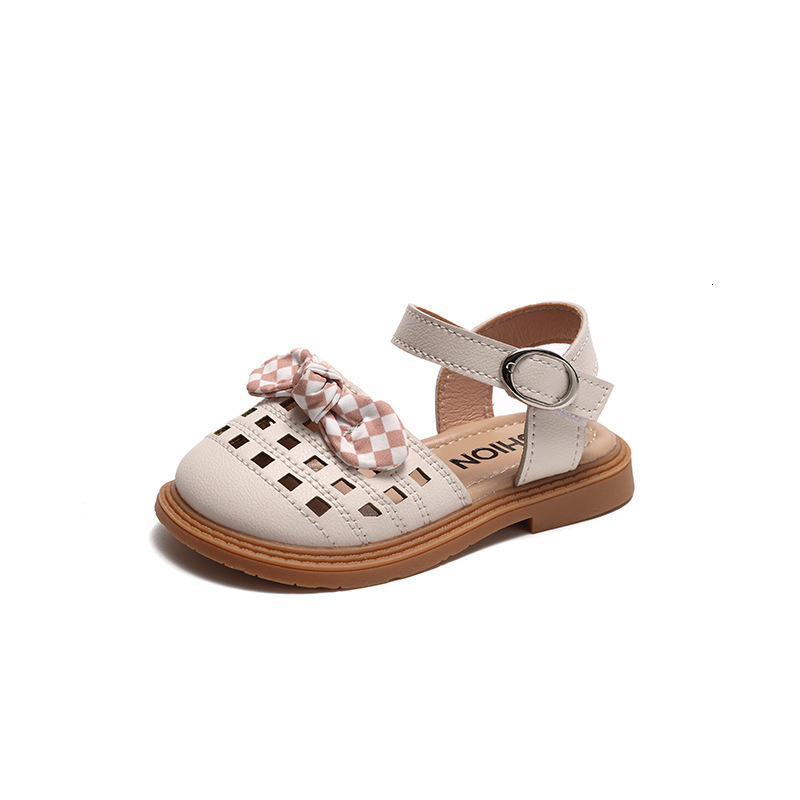 Sandals Girls Sandals Summer Soft Kids Non-slip Princess Flat Japan Wind Student Versatile Shoes Children's Fashion PU Casual Shoe 230421
