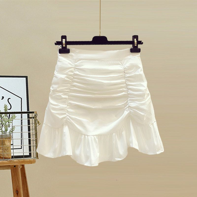 Skirts Large Size Women's Summer Suit 2023 Shirt Slim High Waist Fishtail Hip Skirt Top Twopiece Set 230420